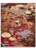 pansy red and orange wool and viscose hand knotted Rug - HeadShot pansy red and orange wool and viscose hand knotted Rug - HeadShot