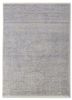 aurora grey and black wool and viscose hand knotted Rug - HeadShot aurora grey and black wool and viscose hand knotted Rug - HeadShot