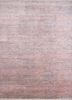 pink and purple pink and purple wool and viscose hand knotted Rug