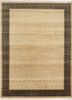 gulnar beige and brown wool and viscose hand knotted Rug - HeadShot gulnar beige and brown wool and viscose hand knotted Rug - HeadShot