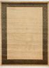 gulnar beige and brown wool and viscose hand knotted Rug - HeadShot gulnar beige and brown wool and viscose hand knotted Rug - HeadShot