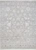 blue blue wool and viscose hand knotted Rug