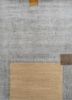 grey and black grey and black wool hand knotted Rug