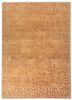 red and orange red and orange wool and silk hand knotted Rug