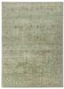 green green wool and silk hand knotted Rug