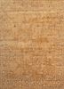 far east gold wool and silk hand knotted Rug - HeadShot far east gold wool and silk hand knotted Rug - HeadShot