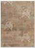 far east beige and brown wool and silk hand knotted Rug - HeadShot far east beige and brown wool and silk hand knotted Rug - HeadShot