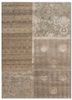 beige and brown beige and brown wool and silk hand knotted Rug