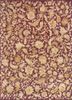  pink and purple wool and silk hand knotted Rug