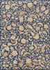  blue wool and silk hand knotted Rug
