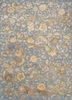  blue wool and silk hand knotted Rug