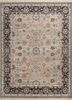 gulnar beige and brown wool hand knotted Rug - HeadShot