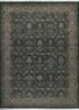 grey and black grey and black wool hand knotted Rug