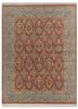 gulnar red and orange wool hand knotted Rug - HeadShot gulnar red and orange wool hand knotted Rug - HeadShot
