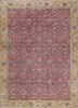 erbe red and orange wool hand knotted Rug - HeadShot