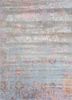 far east blue wool and bamboo silk hand knotted Rug - HeadShot