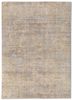 unstring by kavi grey and black wool and bamboo silk hand knotted Rug - HeadShot unstring by kavi grey and black wool and bamboo silk hand knotted Rug - HeadShot