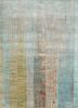 grey and black grey and black wool and bamboo silk hand knotted Rug