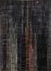 grey and black grey and black wool and bamboo silk hand knotted Rug
