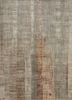 beige and brown beige and brown wool and bamboo silk hand knotted Rug