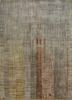 beige and brown beige and brown wool and bamboo silk hand knotted Rug