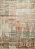  ivory wool and bamboo silk hand knotted Rug