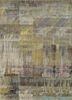  grey and black wool and bamboo silk hand knotted Rug