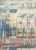  blue wool and bamboo silk hand knotted Rug