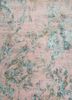  pink and purple wool and bamboo silk hand knotted Rug
