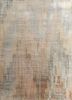 beige and brown beige and brown wool and bamboo silk hand knotted Rug