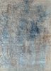 grey and black grey and black wool and bamboo silk hand knotted Rug