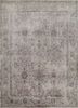 far east grey and black wool and bamboo silk hand knotted Rug - HeadShot far east grey and black wool and bamboo silk hand knotted Rug - HeadShot