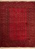 kiaan red and orange wool hand knotted Rug - HeadShot