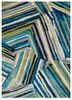 genesis green wool hand tufted Rug - HeadShot