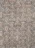 pathways beige and brown wool hand tufted Rug - HeadShot