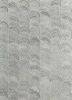pathways grey and black wool and viscose hand tufted Rug - HeadShot