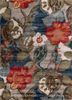 blue blue wool and viscose hand tufted Rug