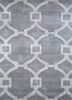 contour grey and black wool and viscose hand tufted Rug - HeadShot contour grey and black wool and viscose hand tufted Rug - HeadShot