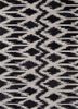 contour grey and black wool and viscose hand tufted Rug - HeadShot