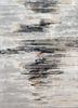 grey and black grey and black wool and viscose hand tufted Rug