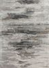 grey and black grey and black wool and viscose hand tufted Rug