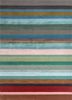 linear ivory wool and viscose hand tufted Rug - HeadShot linear ivory wool and viscose hand tufted Rug - HeadShot