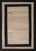 linear ivory wool and viscose hand tufted Rug - HeadShot linear ivory wool and viscose hand tufted Rug - HeadShot