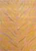 gold gold wool and viscose hand tufted Rug