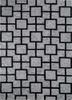 contour grey and black wool and viscose hand tufted Rug - HeadShot