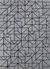contour grey and black wool and viscose hand tufted Rug - HeadShot contour grey and black wool and viscose hand tufted Rug - HeadShot