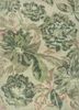 green green wool and viscose hand tufted Rug