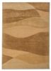 gold gold wool and viscose hand tufted Rug