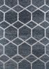 contour grey and black wool and viscose hand tufted Rug - HeadShot contour grey and black wool and viscose hand tufted Rug - HeadShot