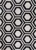 contour grey and black wool and viscose hand tufted Rug - HeadShot